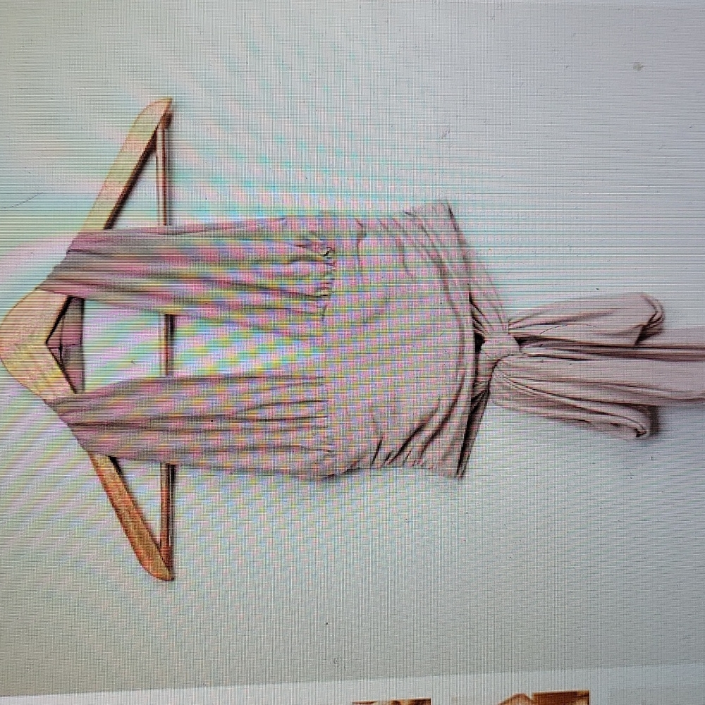Taupe Halter Wrap Crop Top